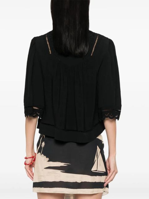 ISABEL MARANT Frany blouse - Black - zdjęcie produktu nr 2