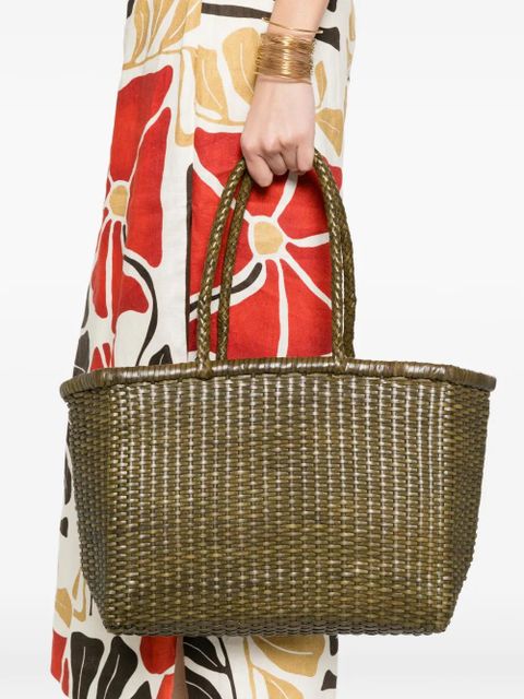 DRAGON DIFFUSION woven tote bag - Green - zdjęcie produktu nr 2