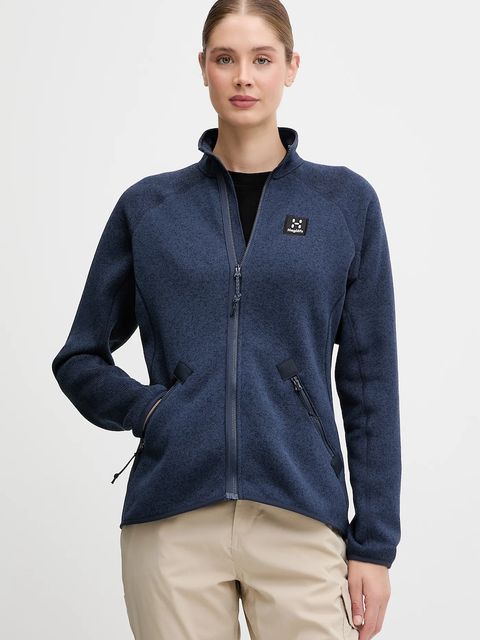 Haglöfs bluza outdoorowa Risberg damska kolor granatowy gładka 607384 - zdjęcie produktu nr 1