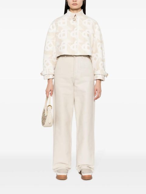 Casablanca logo-monogram cropped jacket - White - zdjęcie produktu nr 2