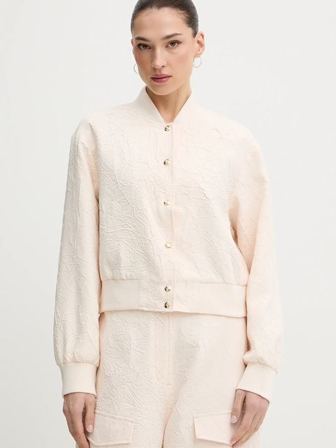 Liu Jo kurtka bomber kolor beżowy przejściowa oversize TA6178 TS118 - zdjęcie produktu nr 1