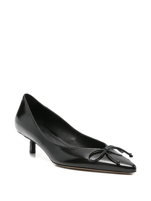Jacquemus bow-detail kitten-heel pumps - Black - zdjęcie produktu nr 2