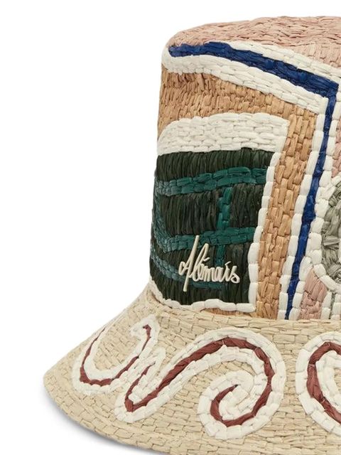 ALEMAIS Velora patterned bucket hat - Neutrals