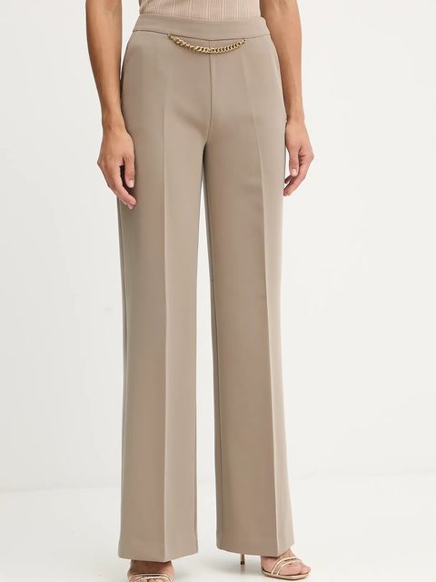 Marciano by Guess spodnie ELLA damskie kolor beżowy szerokie high waist 5YGB01 7357A - zdjęcie produktu nr 1