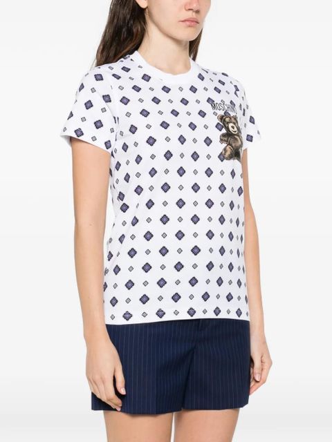 Moschino teddy-printed T-shirt - White
