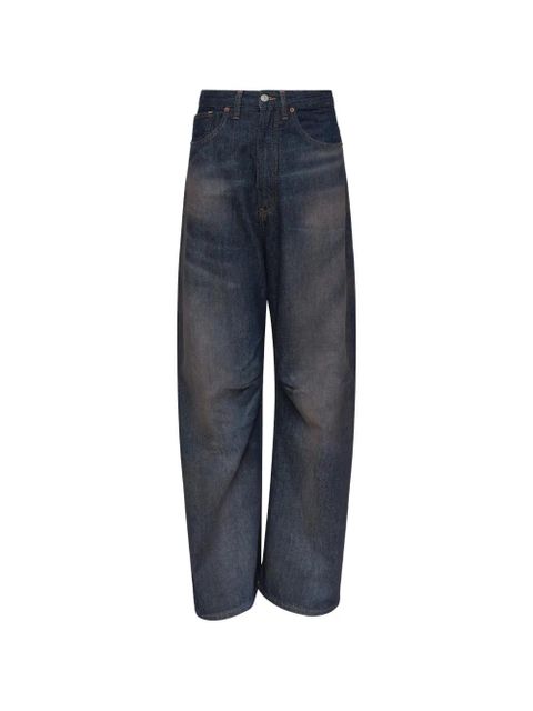 MM6 Maison Margiela faded-wash wide-leg denim jeans - Blue - zdjęcie produktu nr 1