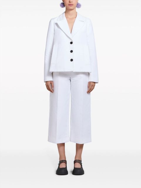 Marni wide-leg cropped trousers - White - zdjęcie produktu nr 2
