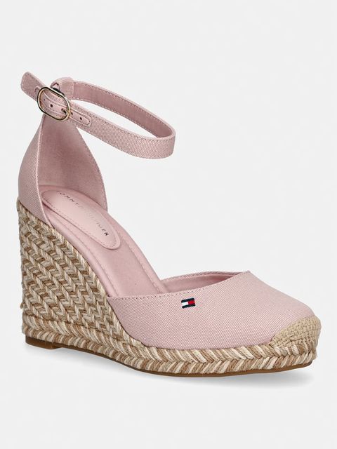 Tommy Hilfiger espadryle na koturnie damskie FLAG HIGH WEDGE ESPAD CLOSED TOE - zdjęcie produktu nr 1