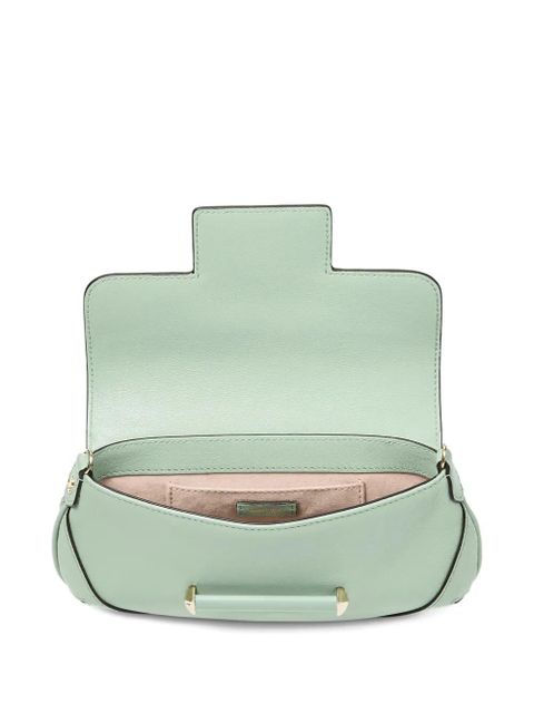 Jimmy Choo mini Bar chain cross body bag - Green
