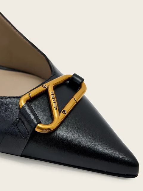 AllSaints szpilki skórzane Hera Slingback Shoe