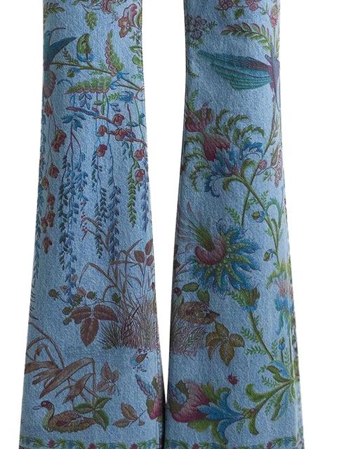 ETRO printed flare jeans - Blue - zdjęcie produktu nr 2
