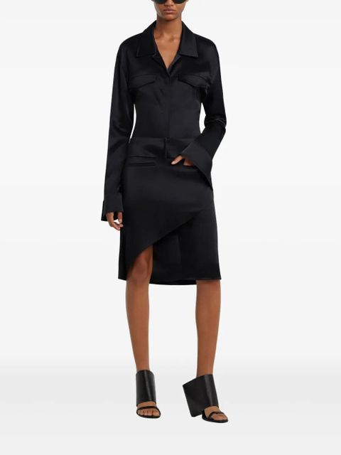 Courrèges Infinity midi skirt - Black