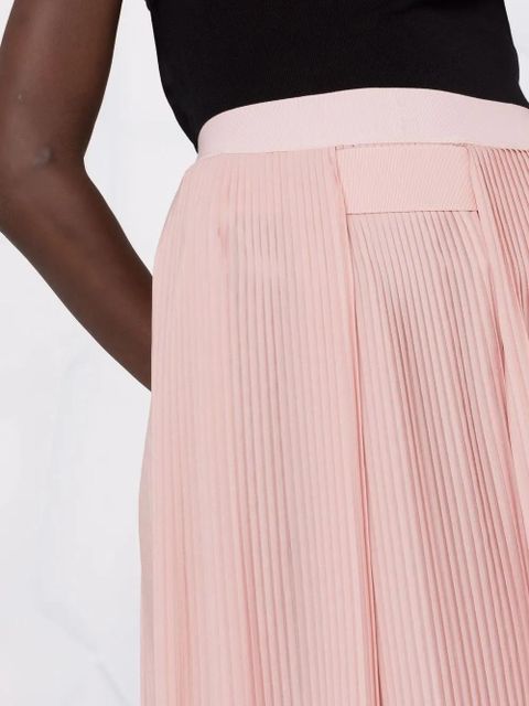 Givenchy asymmetric pleated midi skirt - Pink