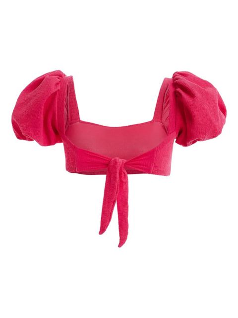 Agua By Agua Bendita Calista puff-sleeves bikini top - Pink - zdjęcie produktu nr 2