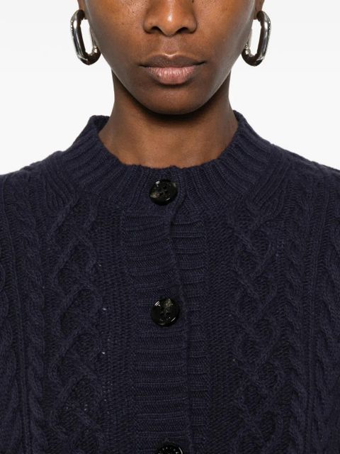 Weekend Max Mara cable-knit button cardigan - Blue