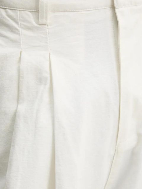 Answear.LAB spodnie bawełniane damskie kolor biały szerokie high waist