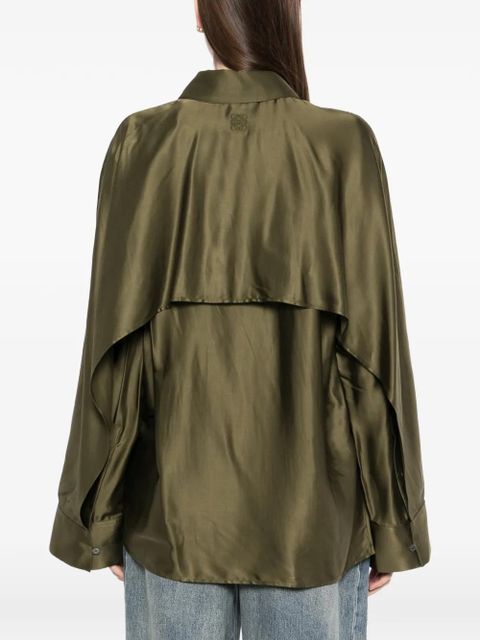 LOEWE cape shirt - Green