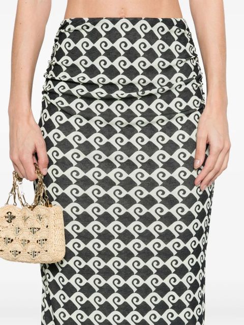 Nanushka Norine midi skirt - Green - zdjęcie produktu nr 2