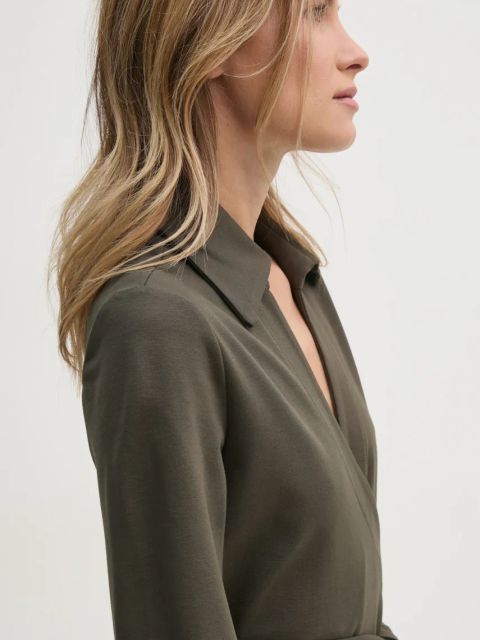 Answear.LAB sukienka kolor zielony mini rozkloszowana