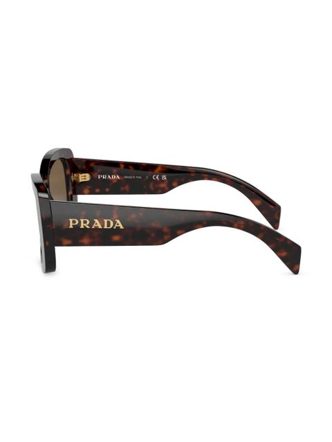 Prada Eyewear Prada PR A08S oversize frame sunglasses - Brown