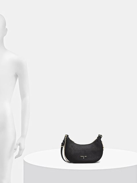 Patrizia Pepe torebka skórzana kolor czarny 8B0310 L001