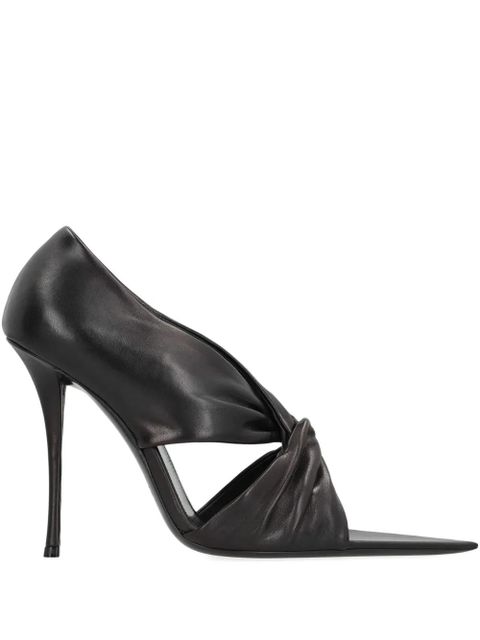 Saint Laurent leather heeled pumps - Black