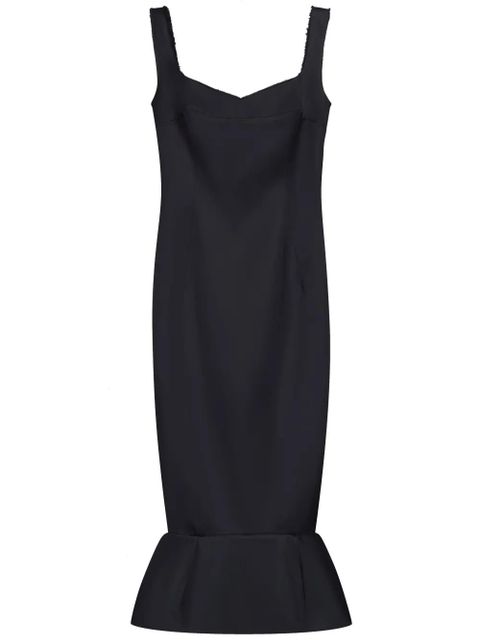 Marni flounce-hem sheath midi dress - Black - zdjęcie produktu nr 1
