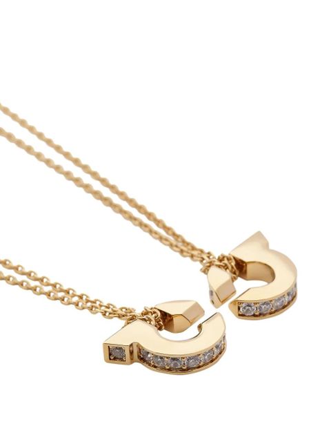 Ferragamo Double Gancini pendant necklace - Gold