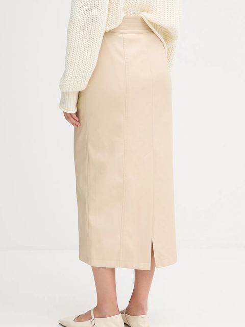 Marc Aurel spódnica kolor beżowy midi prosta 2330-2020-92699 - zdjęcie produktu nr 2