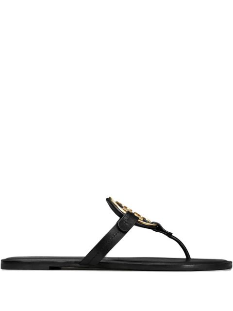 Tory Burch Miller logo thong sandals - Black - zdjęcie produktu nr 1