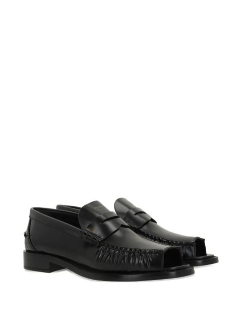 Prada open-toe loafers - Black