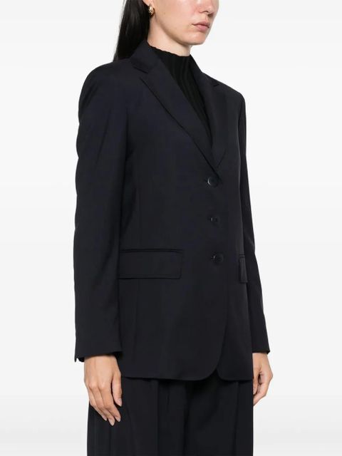 Max Mara three-button long-sleeved blazer - Blue