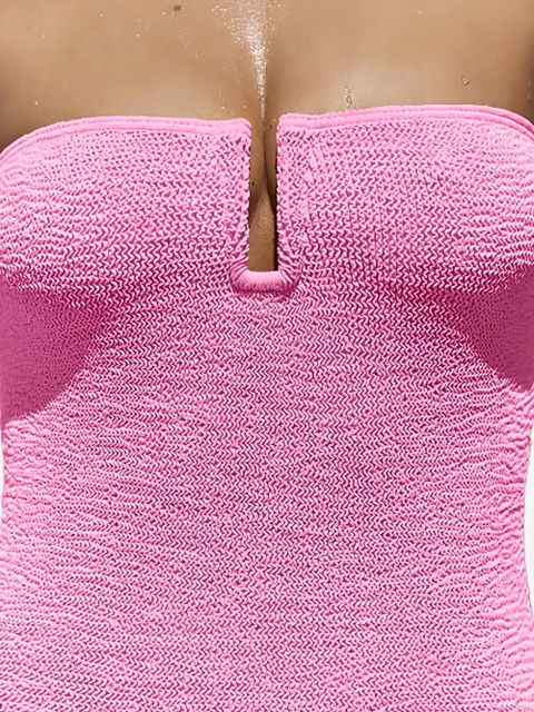 Bond-eye Blake seersucker swimsuit - Pink