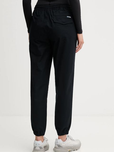 Columbia spodnie ROC Ripstop damskie kolor czarny high waist 2135771