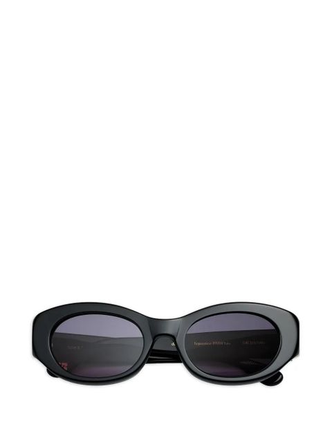 GANNI x Ace & Tate Dakota oval-frame sunglasses - Black