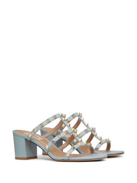 Valentino Garavani Rockstud leather sandals - Blue