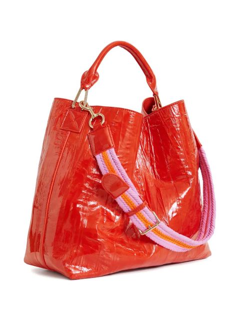 Essentiel Antwerp Jistalo logo-detail shoulder bag - Red