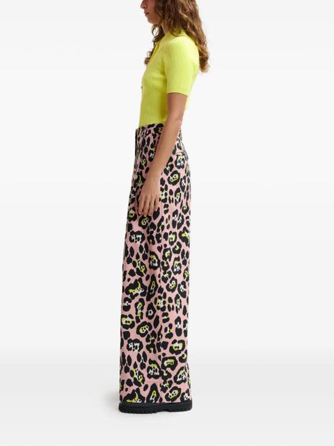 Essentiel Antwerp Jenesis leopard-print trousers - Pink