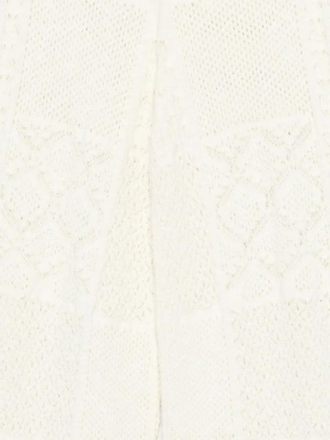 Ba&Sh patchwork crochet-knit trousers - Neutrals