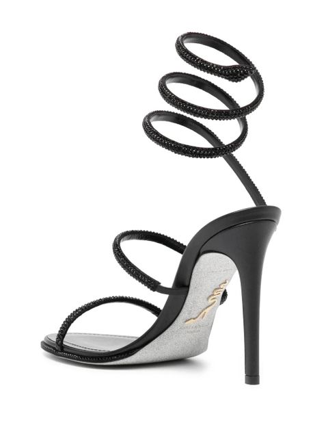 René Caovilla 110mm Cleo sandals - Black