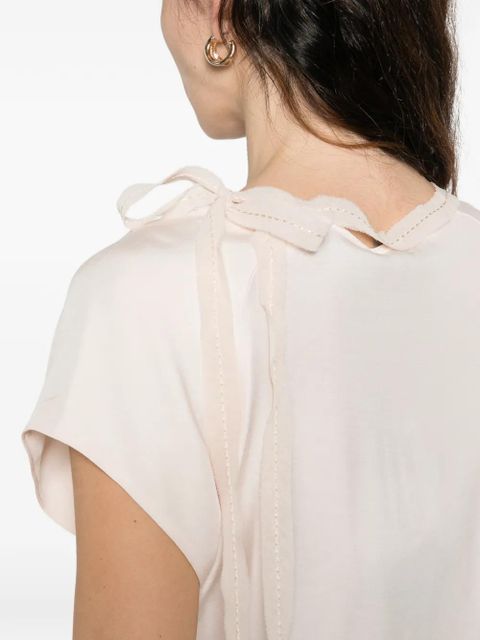 PINKO Bertha tie-detail blouse