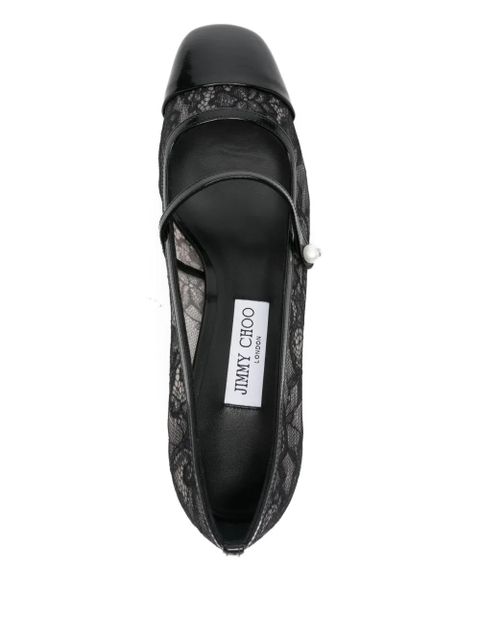 Jimmy Choo Elisa mesh pumps - Black