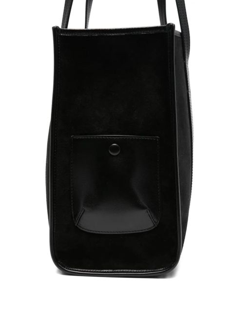 SANDRO suede tote bag - Black