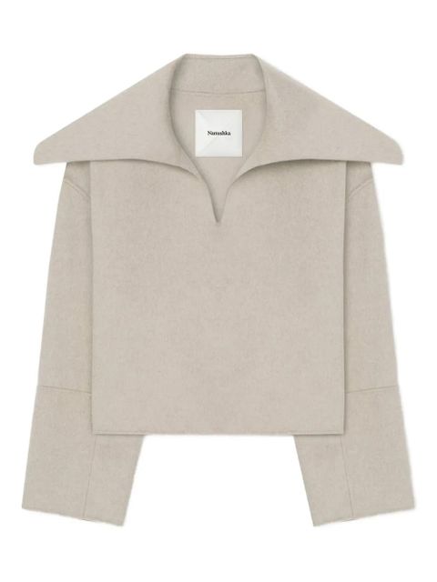 Nanushka Maxe pilgrim-collar sweater - Neutrals - zdjęcie produktu nr 1