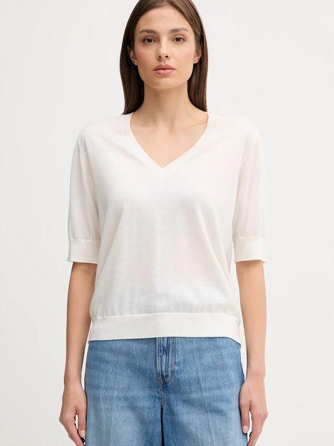 Joop! sweter wełniany damskie kolor beżowy lekki 30047627 - zdjęcie produktu nr 1