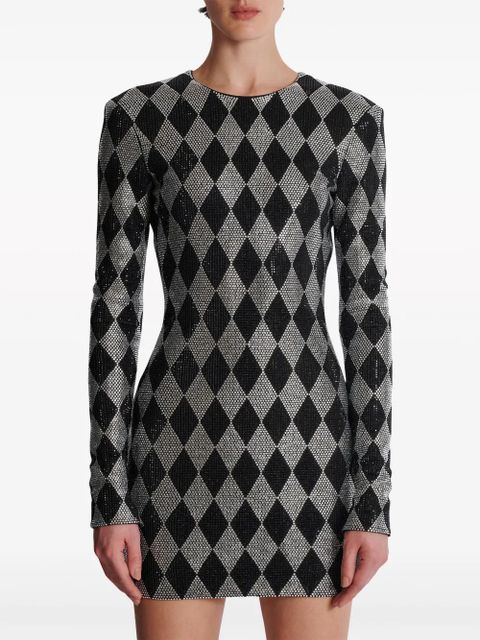 Balmain crystal-embellished minidress - Black