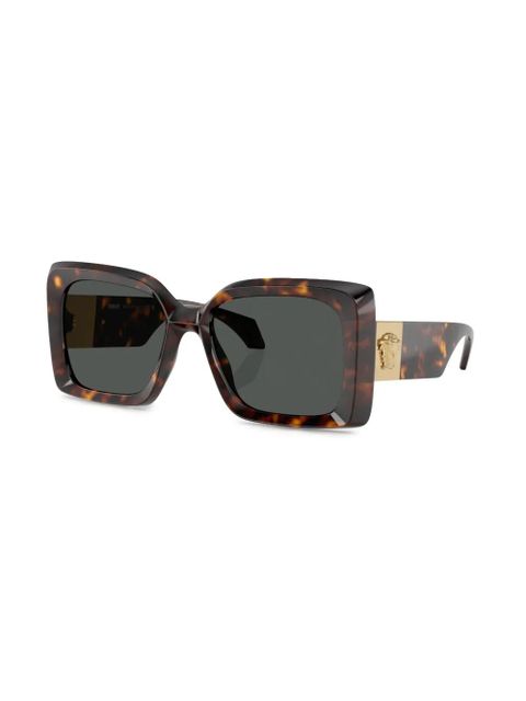Versace Eyewear Medusa-plaque oversized-frame sunglasses - Brown - zdjęcie produktu nr 2