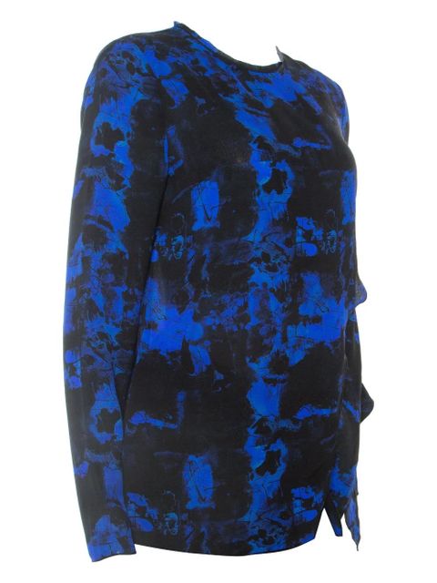Proenza Schouler pre-owned abstract-print long-sleeve top - Blue - zdjęcie produktu nr 2