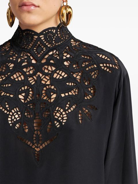 ETRO crepe de chine blouse - Black