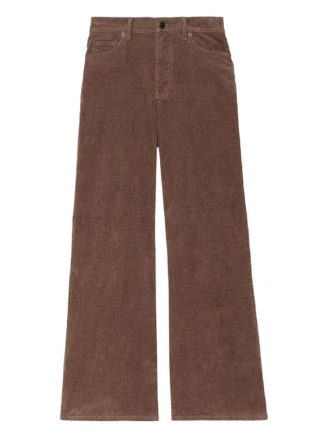 Zadig&Voltaire logo-patch wide-leg trousers - Brown - zdjęcie produktu nr 1